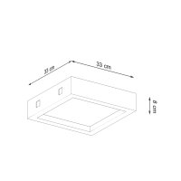 Deckenleuchte RIZA Beton