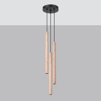 Pendelleuchte PASTELO 3P Holz
