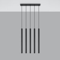 Pendelleuchte PASTELO 5 schwarz
