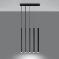 Pendelleuchte PASTELO 5 schwarz