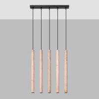 Pendelleuchte PASTELO 5L Holz