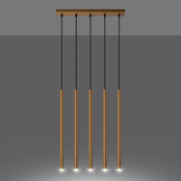 Pendelleuchte PASTELO 5L Gold