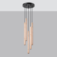 Pendelleuchte PASTELO 5P Holz