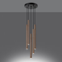 Pendelleuchte PASTELO 5P Holz