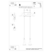 Pendelleuchte REA 2 Beton