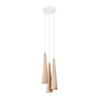 Pendelleuchte SULA 3P Naturholz