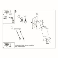 Wandleuchte BERG Naturholz