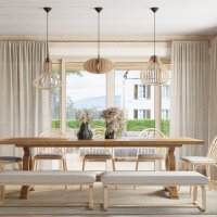 Pendelleuchte APRILLA Holz