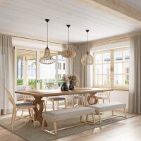 Pendelleuchte APRILLA Holz