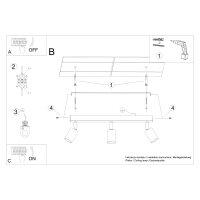 Deckenleuchte VERDO 3L