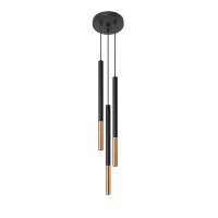 Pendelleuchte MOZAICA 3P schwarz/kupfer