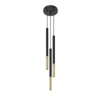 Pendelleuchte MOZAICA 3P schwarz/golden
