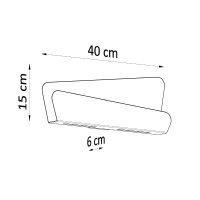 Wandleuchte BASCIA weiß