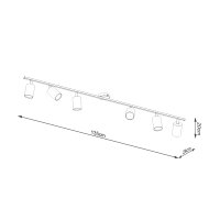 Deckenleuchte LEMMI 6L weiß