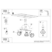 Deckenleuchte ARTEMIS 3