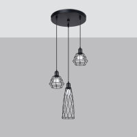 Pendelleuchte SUBA 3P schwarz