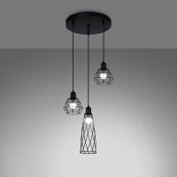 Pendelleuchte SUBA 3P schwarz