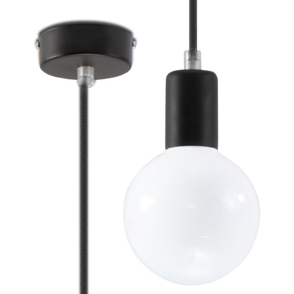Pendelleuchte EDISON schwarz