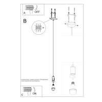 Pendelleuchte EDISON schwarz