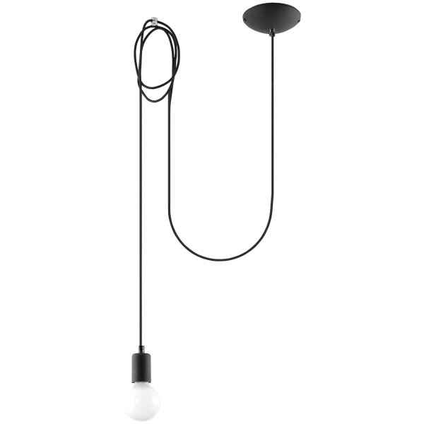 Pendelleuchte EDISON 1 schwarz