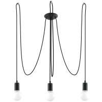 Kronleuchter EDISON 3 schwarz
