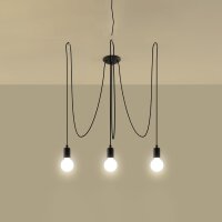 Kronleuchter EDISON 3 schwarz