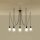 Kronleuchter EDISON 5 schwarz