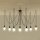 Kronleuchter EDISON 7 schwarz