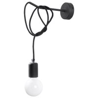 Wandleuchte EDISON schwarz