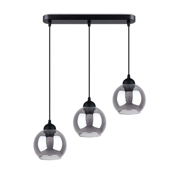 Pendelleuchte ALINO 3 schwarz