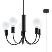 Kronleuchter PICCOLO 5 schwarz
