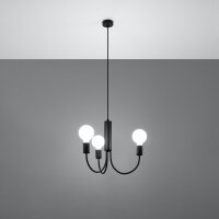Kronleuchter PICCOLO 3 schwarz