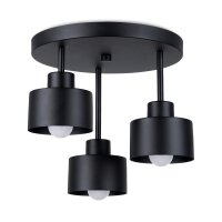Deckenleuchte SAVAR 3 schwarz