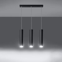 Pendelleuchte LAGOS 3L schwarz