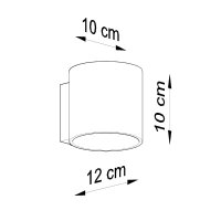 Wandleuchte ORBIS 1 Gold
