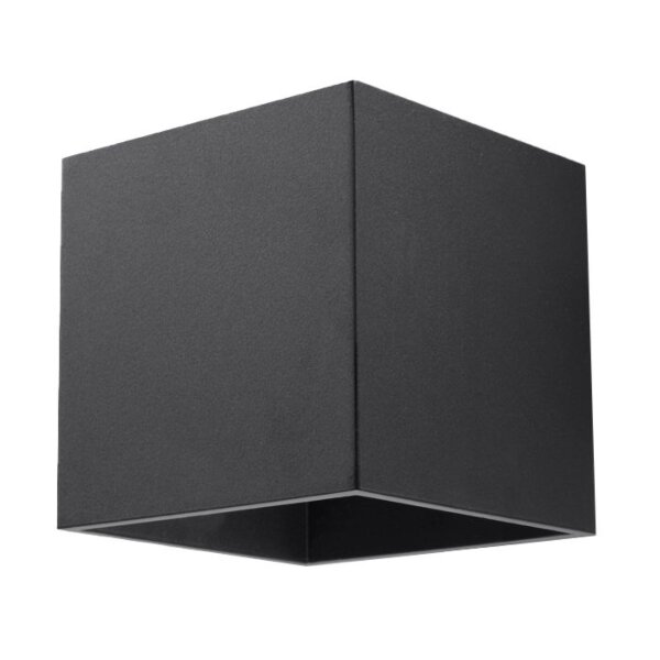 Wandleuchte QUAD 1 schwarz