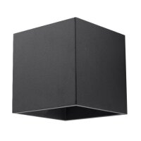 Wandleuchte QUAD 1 schwarz