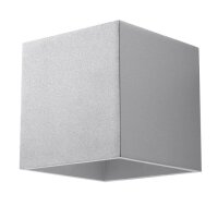 Wandleuchte QUAD 1 grau